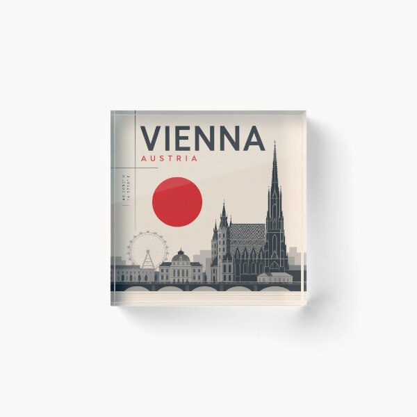 Item preview, Vienna swiss style poster designed and sold by CMYKStudio.