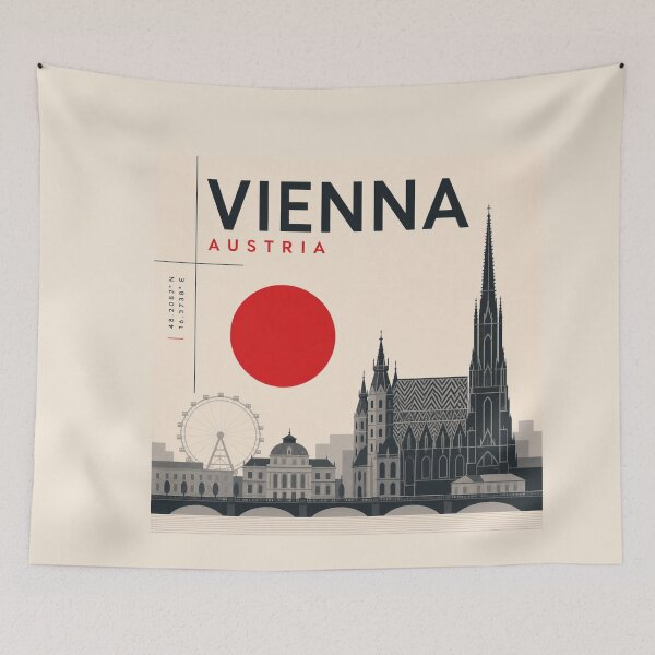 Item preview, Vienna swiss style poster designed and sold by CMYKStudio.