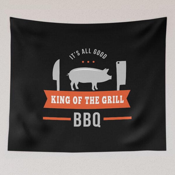 Item preview, King of the Grill BBQ Grill Dad Barbecue Funny Grilling Gift designed and sold by Bronby.