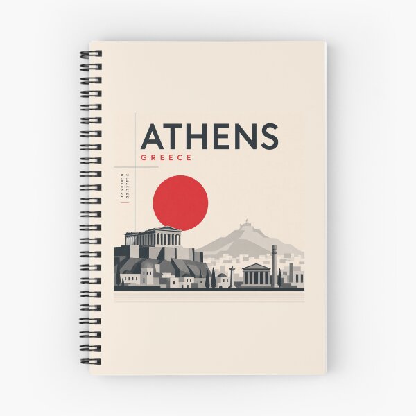 Item preview, Athens swiss style poster designed and sold by CMYKStudio.