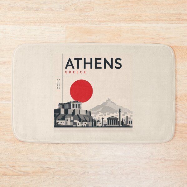 Item preview, Athens swiss style poster designed and sold by CMYKStudio.