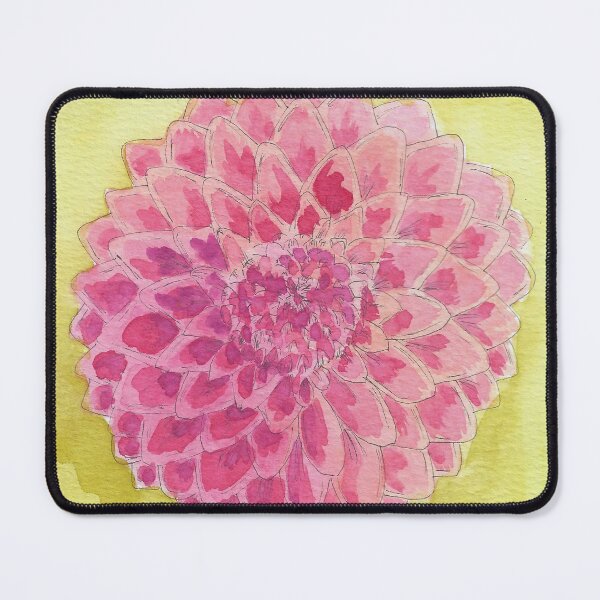 Item preview, Hand Drawn Watercolor Dahlia designed and sold by MyCuriousMagpie.
