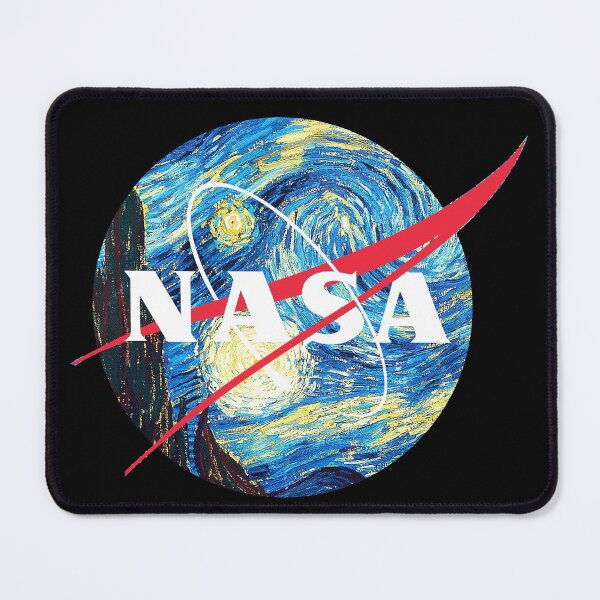 Item preview, Vintage Nerdy NASA Meatball Logo Starry Night designed and sold by MathWare MathClips.