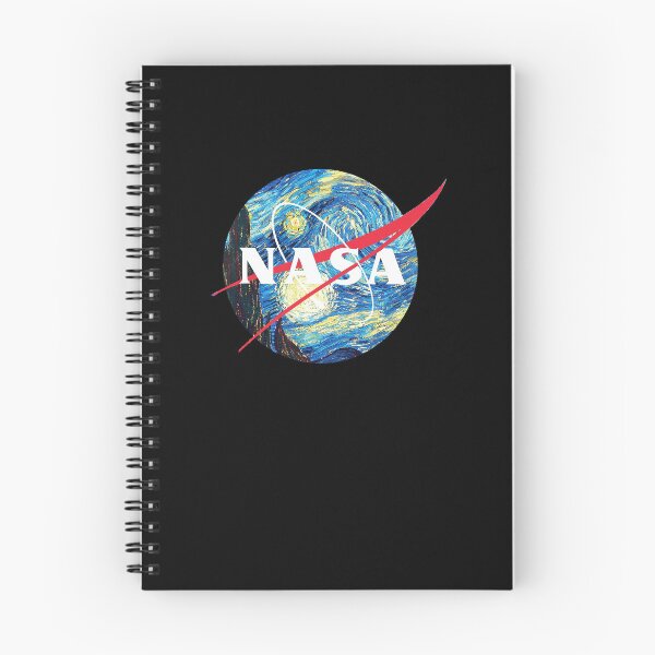 Item preview, Vintage Nerdy NASA Meatball Logo Starry Night designed and sold by MathWare MathClips.
