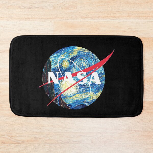 Item preview, Vintage Nerdy NASA Meatball Logo Starry Night designed and sold by MathWare MathClips.