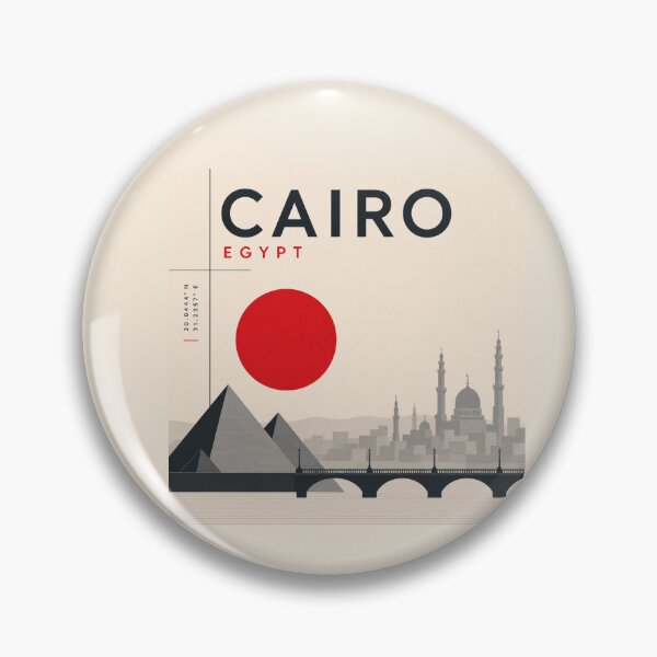 Aperçu de l'œuvre Affiche de style suisse du Caire créée et vendue par CMYKStudio.
