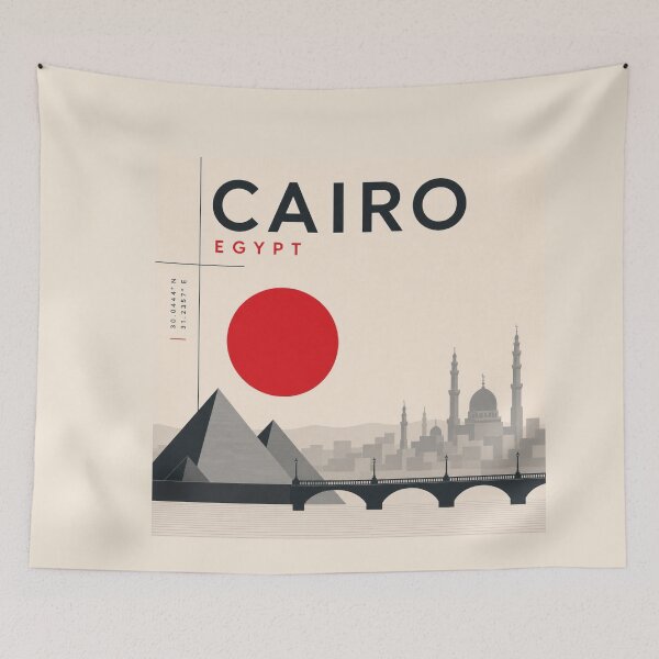Item preview, Cairo swiss style poster designed and sold by CMYKStudio.