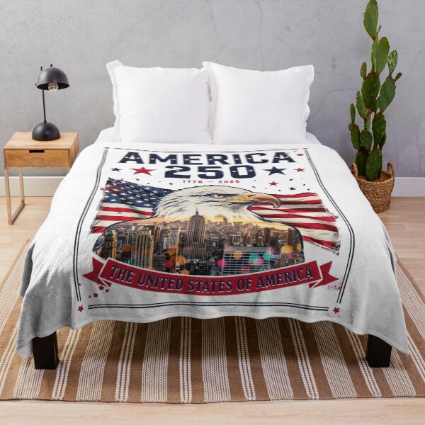 Item preview, America 250 New York City Semiquincentennial 1776 - 2026 Vintage Flag Skyline v5 designed and sold by DarylWelsh2024.