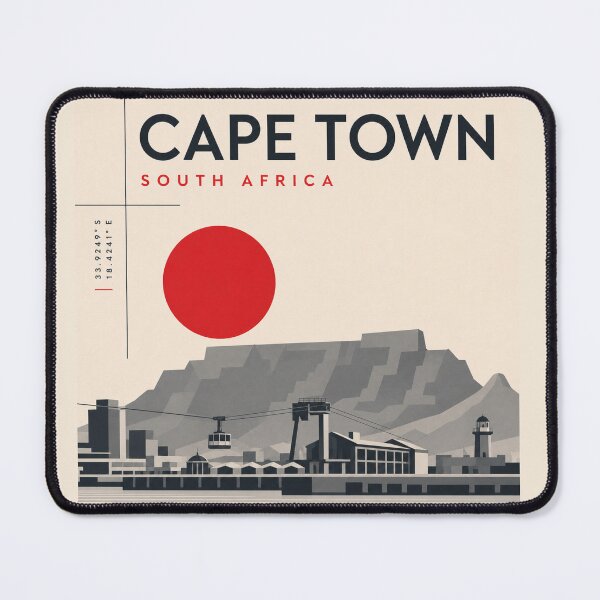 Item preview, Cape Town swiss style poster designed and sold by CMYKStudio.