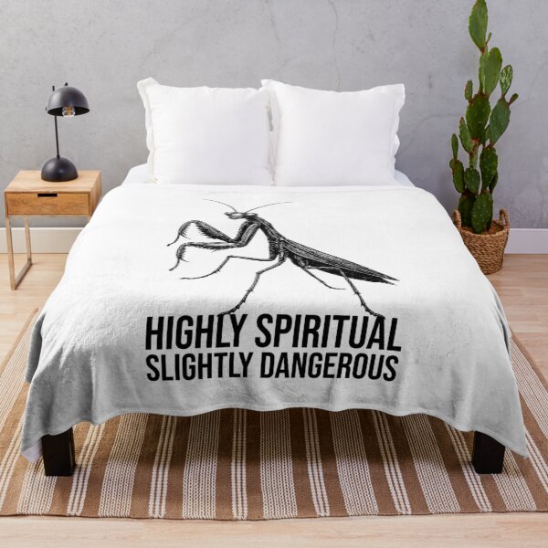 Item preview, Praying Mantis Highly Spiritual Slightly Dangerous Funny Insect Design designed and sold by xndrlab.