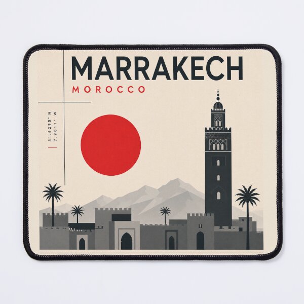 Item preview, Marrakech swiss style poster designed and sold by CMYKStudio.