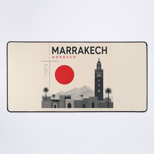 Item preview, Marrakech swiss style poster designed and sold by CMYKStudio.