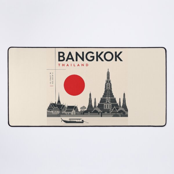 Item preview, Bangkok swiss style poster designed and sold by CMYKStudio.