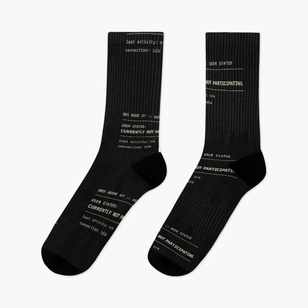 Item preview, Currently Not Participating – Retro BBS Terminal Status Humor designed and sold by Mad Factory Designs.