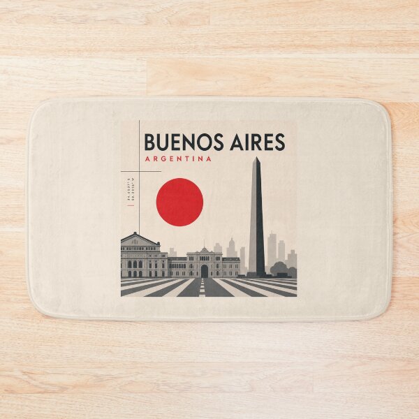 Item preview, Buenos Aires swiss style poster designed and sold by CMYKStudio.