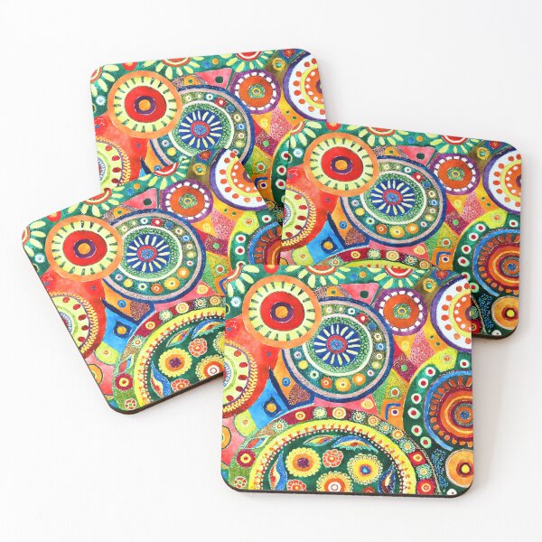 Item preview, Hippie 1960s Retro Psychedelic Abstract Art Vibrant Designs designed and sold by DEC02.