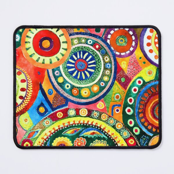 Item preview, Hippie 1960s Retro Psychedelic Abstract Art Vibrant Designs designed and sold by DEC02.