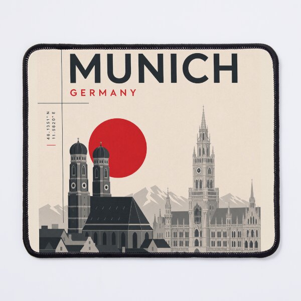 Item preview, Munich swiss style poster designed and sold by CMYKStudio.