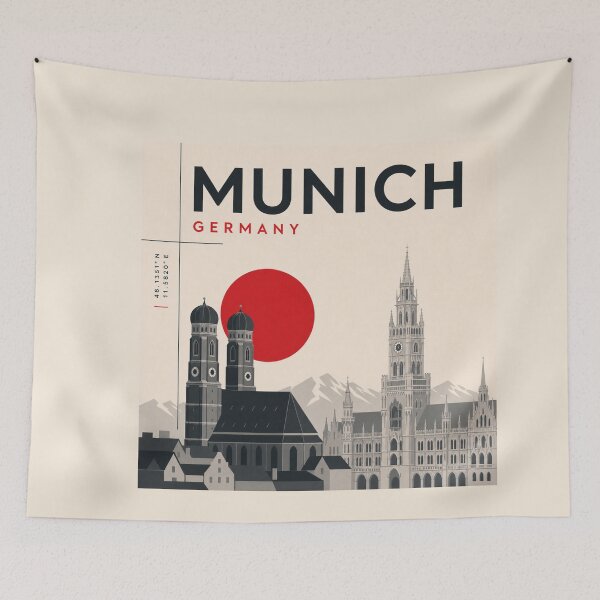 Item preview, Munich swiss style poster designed and sold by CMYKStudio.