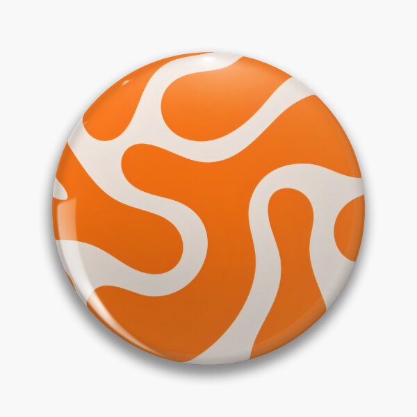 Item preview, Orange Lava Lamp Fluid Swirls - Minimalist Retro Pattern designed and sold by Billy Morfo™.