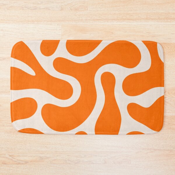 Item preview, Orange Lava Lamp Fluid Swirls - Minimalist Retro Pattern designed and sold by Billy Morfo™.