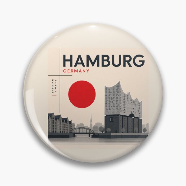 Item preview, Hamburg swiss style poster designed and sold by CMYKStudio.