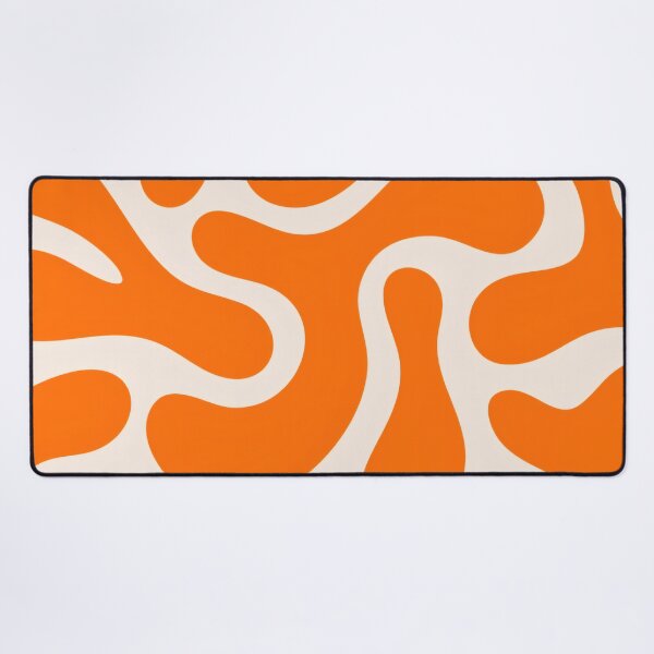 Item preview, Orange Lava Lamp Fluid Swirls - Minimalist Retro Pattern designed and sold by Billy Morfo™.