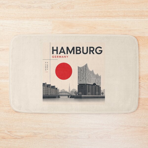 Item preview, Hamburg swiss style poster designed and sold by CMYKStudio.