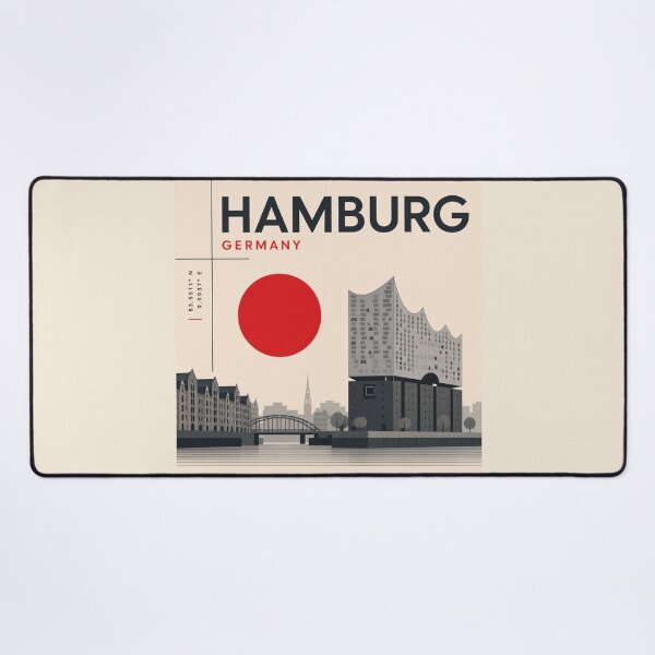 Item preview, Hamburg swiss style poster designed and sold by CMYKStudio.
