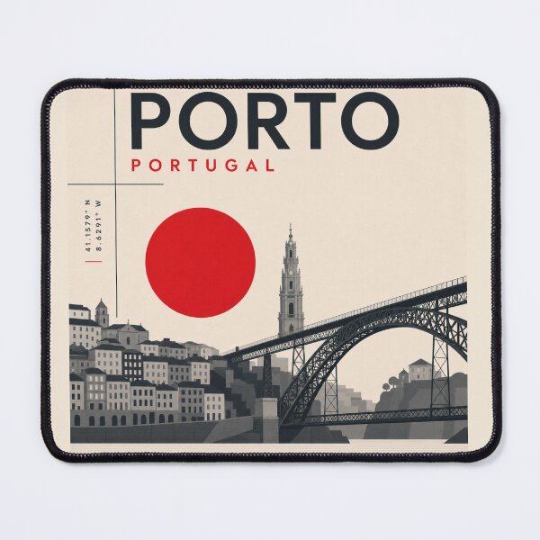 Item preview, Porto swiss style poster designed and sold by CMYKStudio.