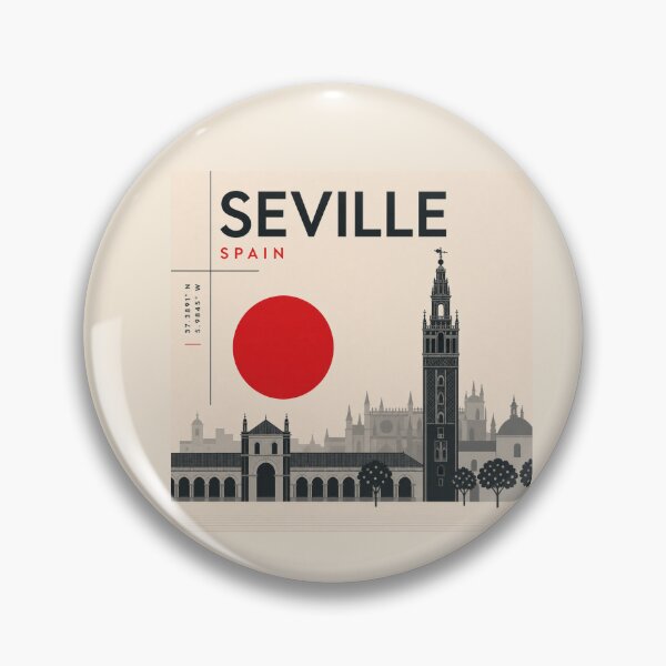 Item preview, Seville swiss style poster designed and sold by CMYKStudio.