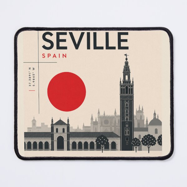Item preview, Seville swiss style poster designed and sold by CMYKStudio.