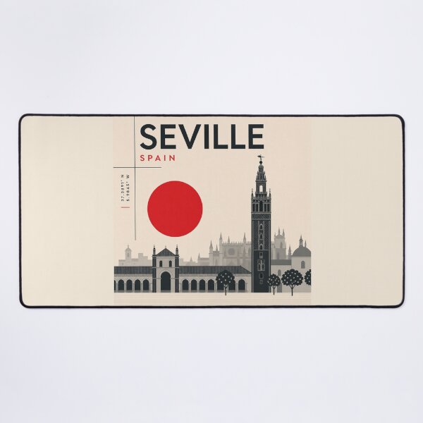 Item preview, Seville swiss style poster designed and sold by CMYKStudio.