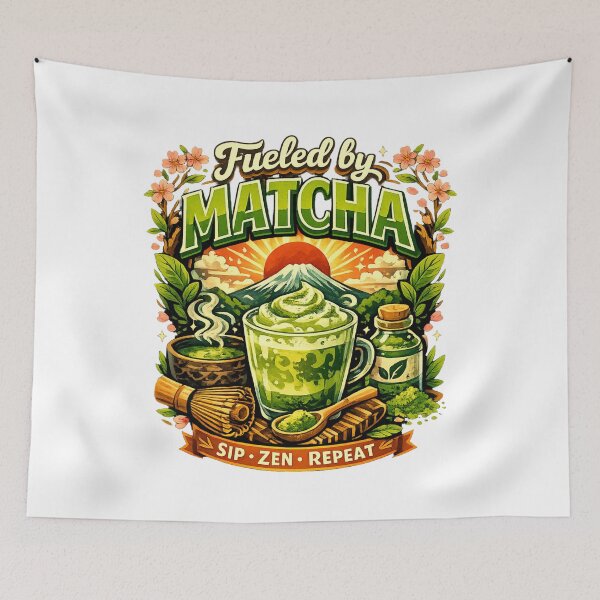 Item preview, Fueled by Matcha – Matcha Lover Japanese Tea Design designed and sold by shellymope.