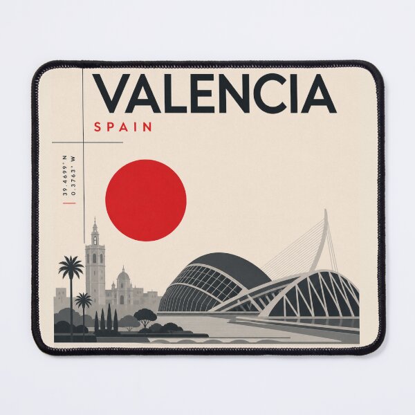 Item preview, Valencia swiss style poster designed and sold by CMYKStudio.