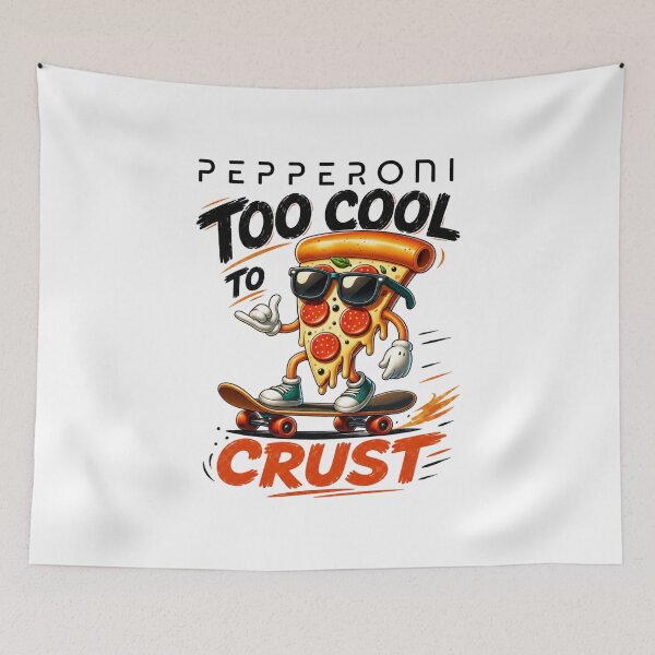 Item preview, Pepperoni – Too Cool to Crust Funny Pizza Skater  designed and sold by CraigDesignWork.