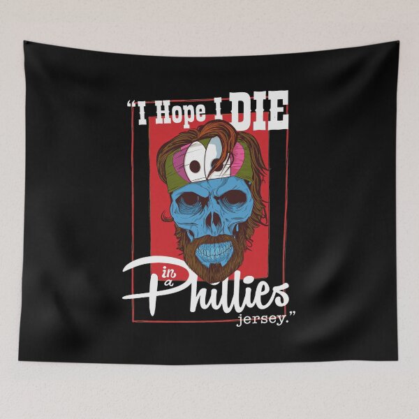 Item preview, Hope I Die Philly Baseball Zombie Fan designed and sold by Loopdrawings.