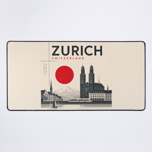 Item preview, Zurich swiss style poster designed and sold by CMYKStudio.