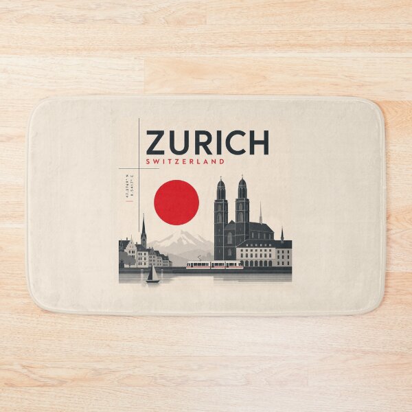 Item preview, Zurich swiss style poster designed and sold by CMYKStudio.