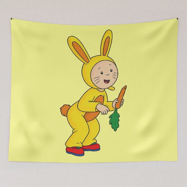 Aperçu de l'œuvre Caillou en costume de lapin jaune créée et vendue par YChangShop.