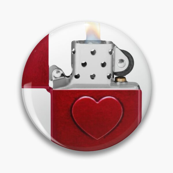 Item preview,  Whimsy vintage red heart lighter designed and sold by ellmoswrld.
