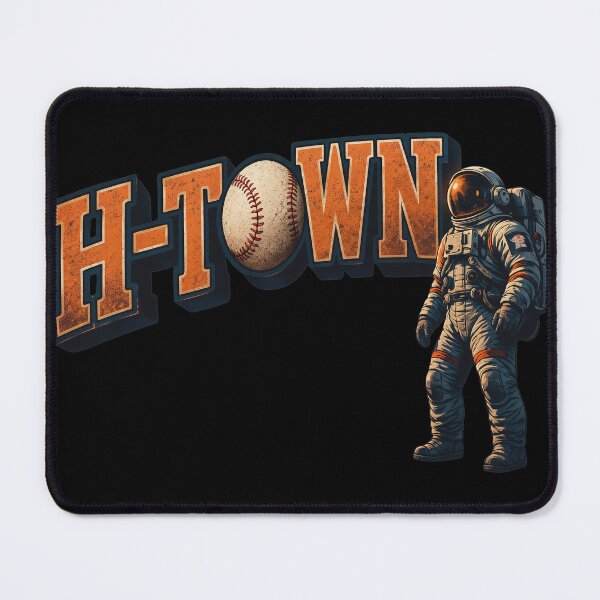 Item preview, H-Town Astronaut Baseball designed and sold by Loopdrawings.