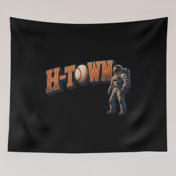 Item preview, H-Town Astronaut Baseball   designed and sold by Loopdrawings.