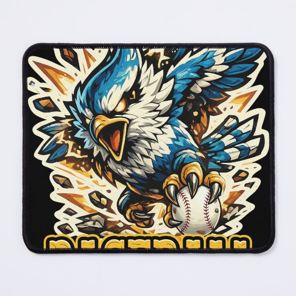 Item preview, Fierce Blue Bird Baseball Mascot Illustration designed and sold by Loopdrawings.