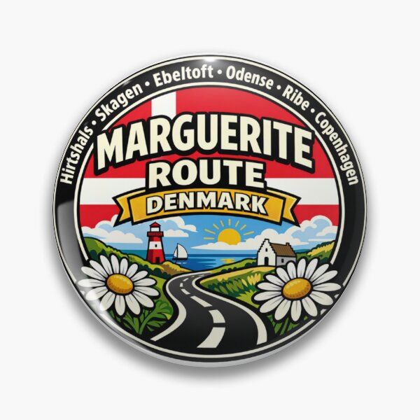 Item preview, Marguerite Route Denmark Scenic Driving Badge designed and sold by jeshands.