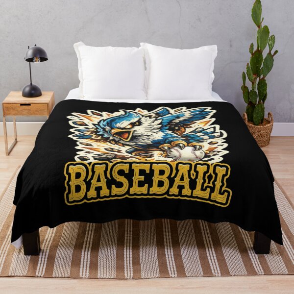 Item preview, Fierce Blue Bird Baseball Mascot Illustration designed and sold by Loopdrawings.