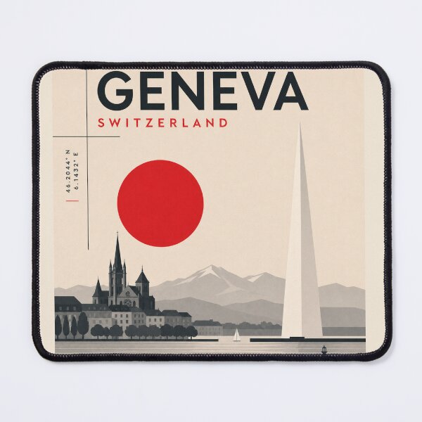 Item preview, Geneva swiss style poster designed and sold by CMYKStudio.