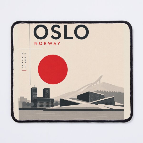 Item preview, Oslo swiss style poster designed and sold by CMYKStudio.