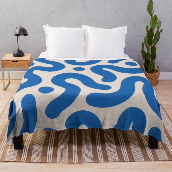 Item preview, Cobalt Blue Squiggles & Dots - Groovy Doodle Art designed and sold by Billy Morfo™.