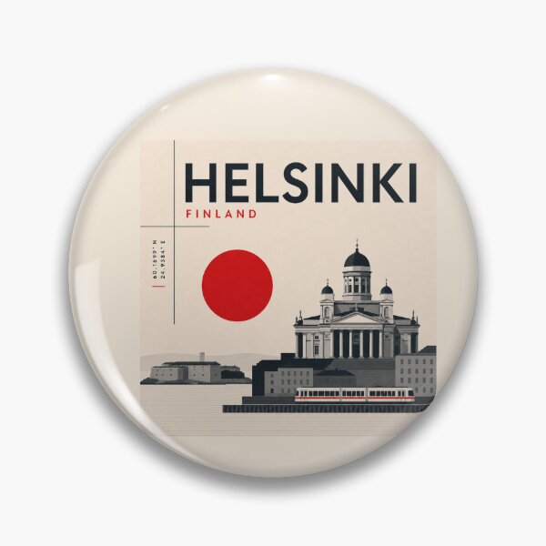Item preview, Helsinki swiss style poster designed and sold by CMYKStudio.